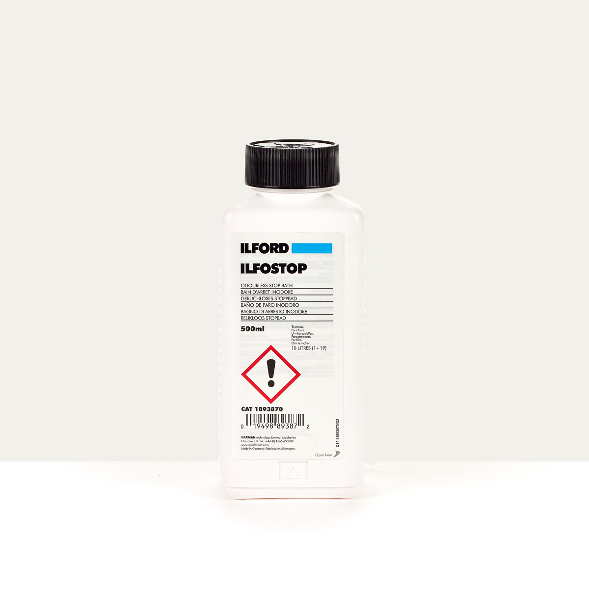 Ilford Ilfostop Stop Bath 500ml - For Black & White Film Photography #1893870
