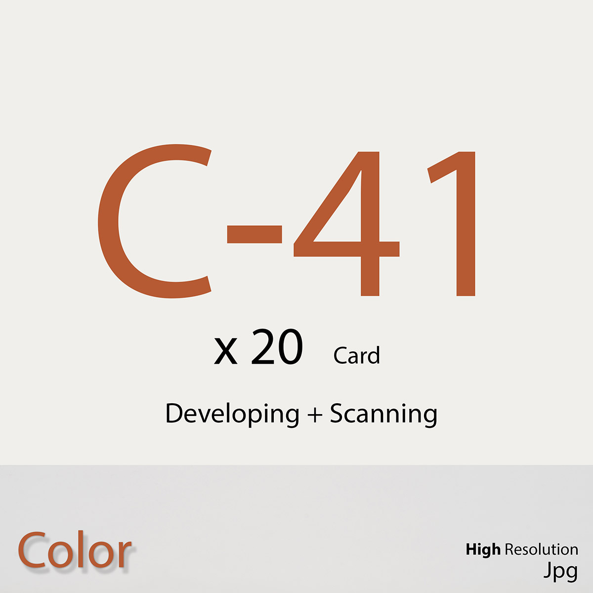 The Print House Developing & Scanning Card Color High Resolution Jpg