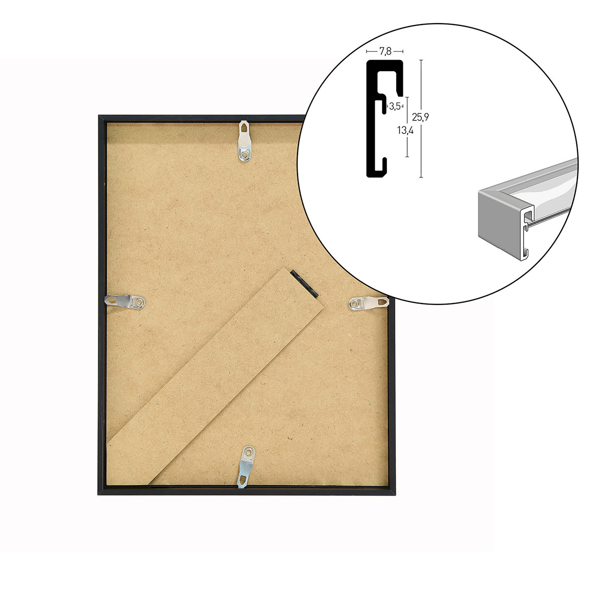 Nielsen Alpha Brushed Gold 15x20cm