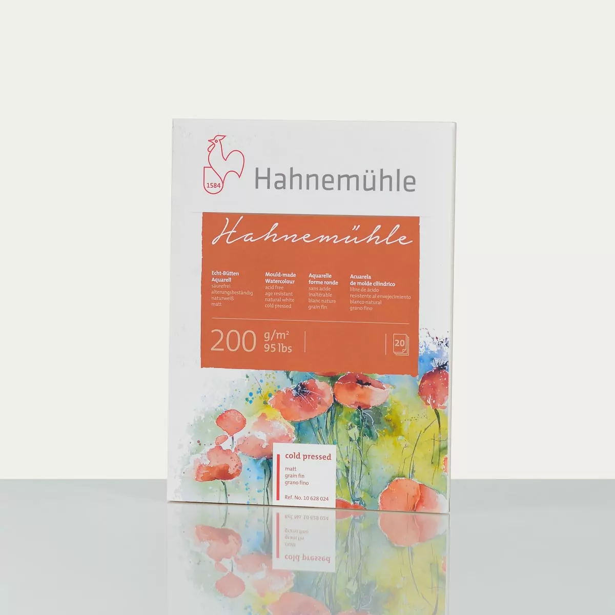 Traditional Hahnemuhle WatercolourBlock “Hahnemuhle” matt 200gsm 12x17cm (20 Sheets)