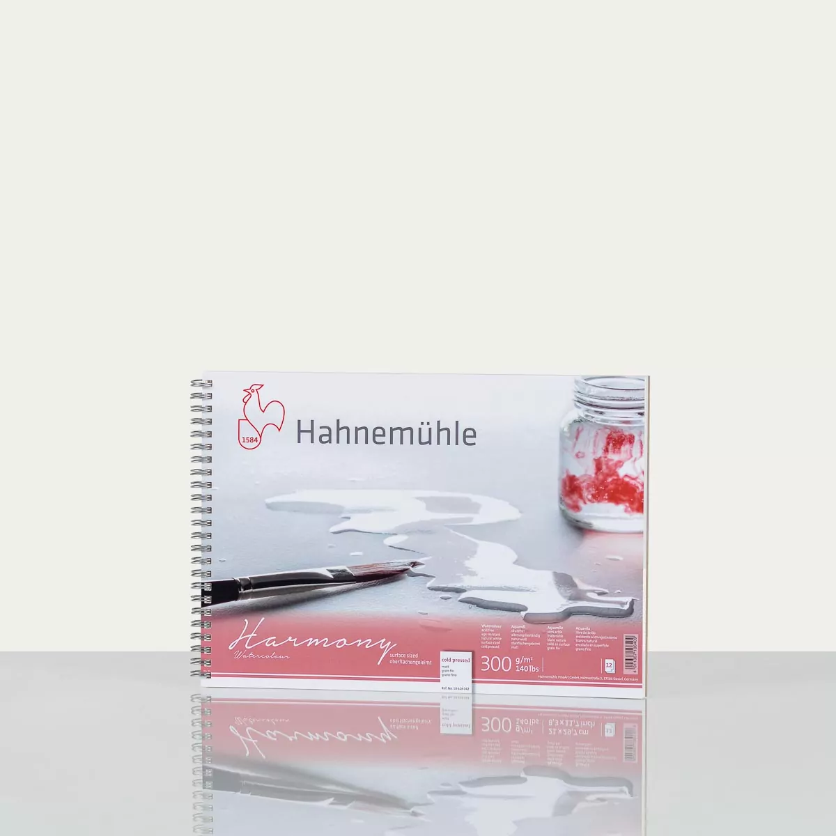 Traditional Hahnemuhle Harmony Watercolour 300gsm cold pressed A4 spiral bound 12s/bloc
