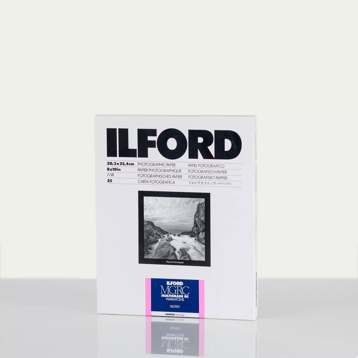 ILFORD MULTIGRADE RC WARMTONE MGRCWT1M 20.3×25.4cm (25 sheets)