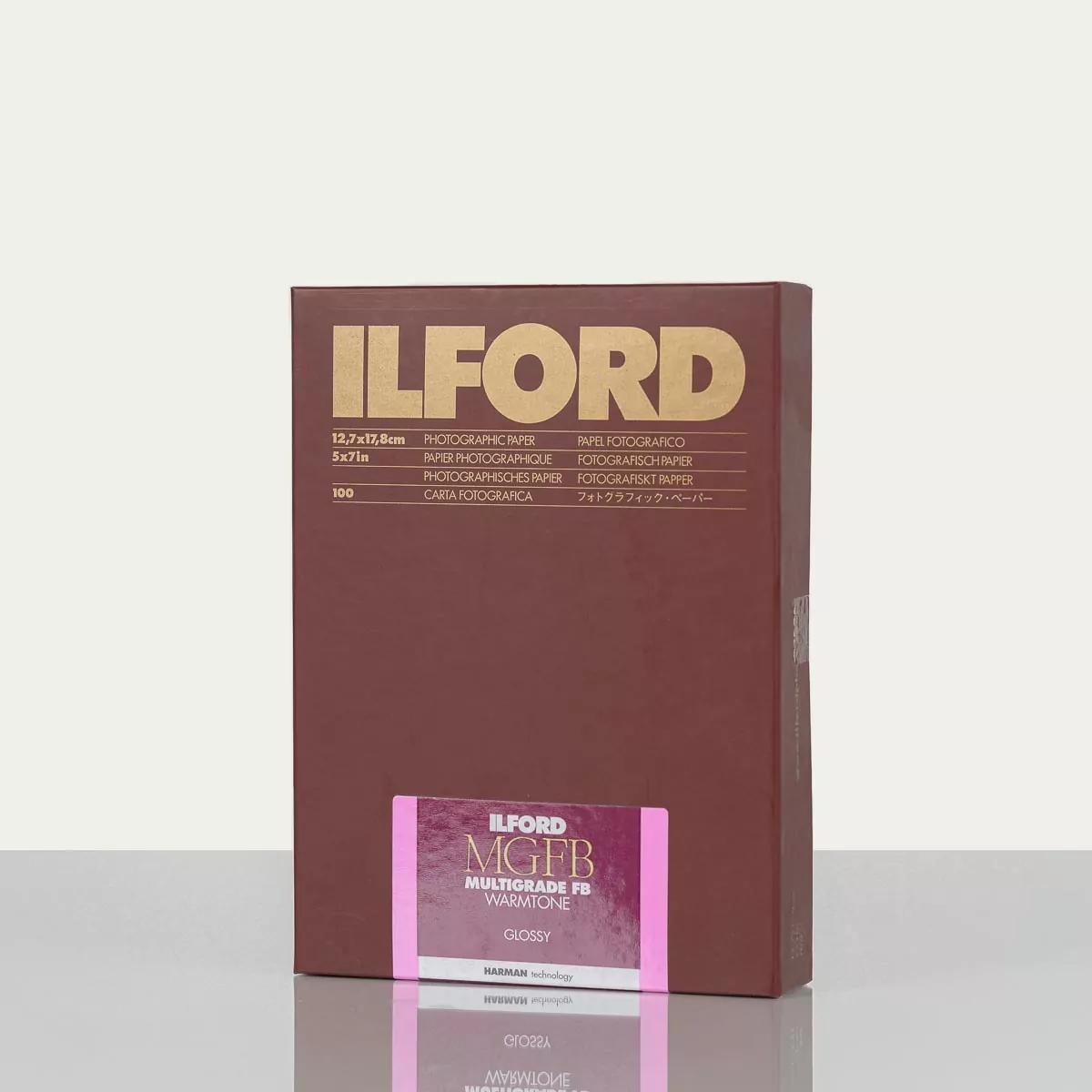 ILFORD MULTIGRADE FB WARMTONE MGFBWT1K 12.7×17.8cm (100 sheets)